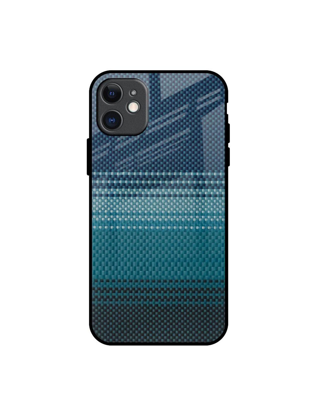 

QRIOH Modern Rug Printed iPhone 11 Back Case, Blue