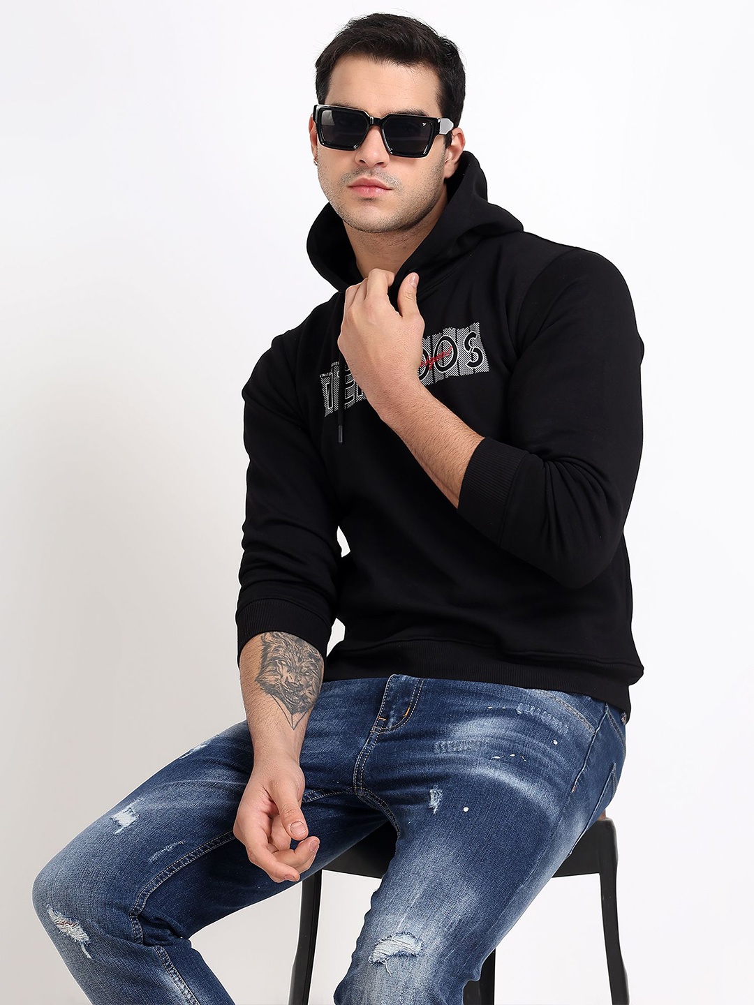 

MENTOOS Men Sweatshirt, Black