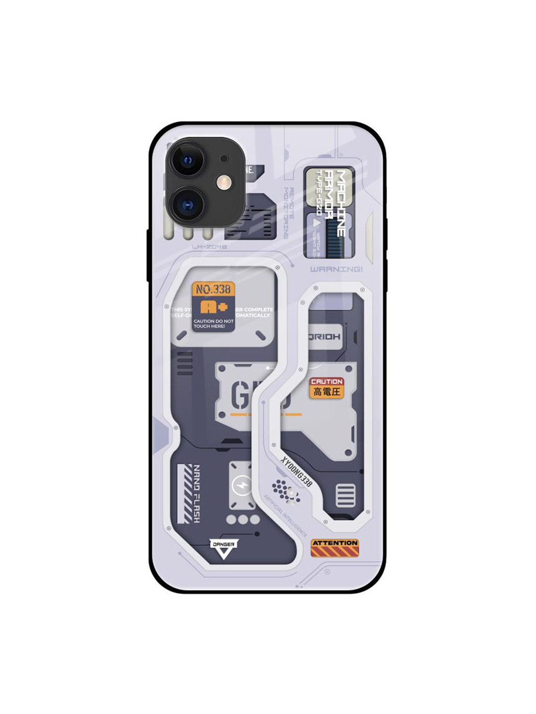 

QRIOH Typography Printed iPhone 12 Back Case Mobile Accessories, Off white