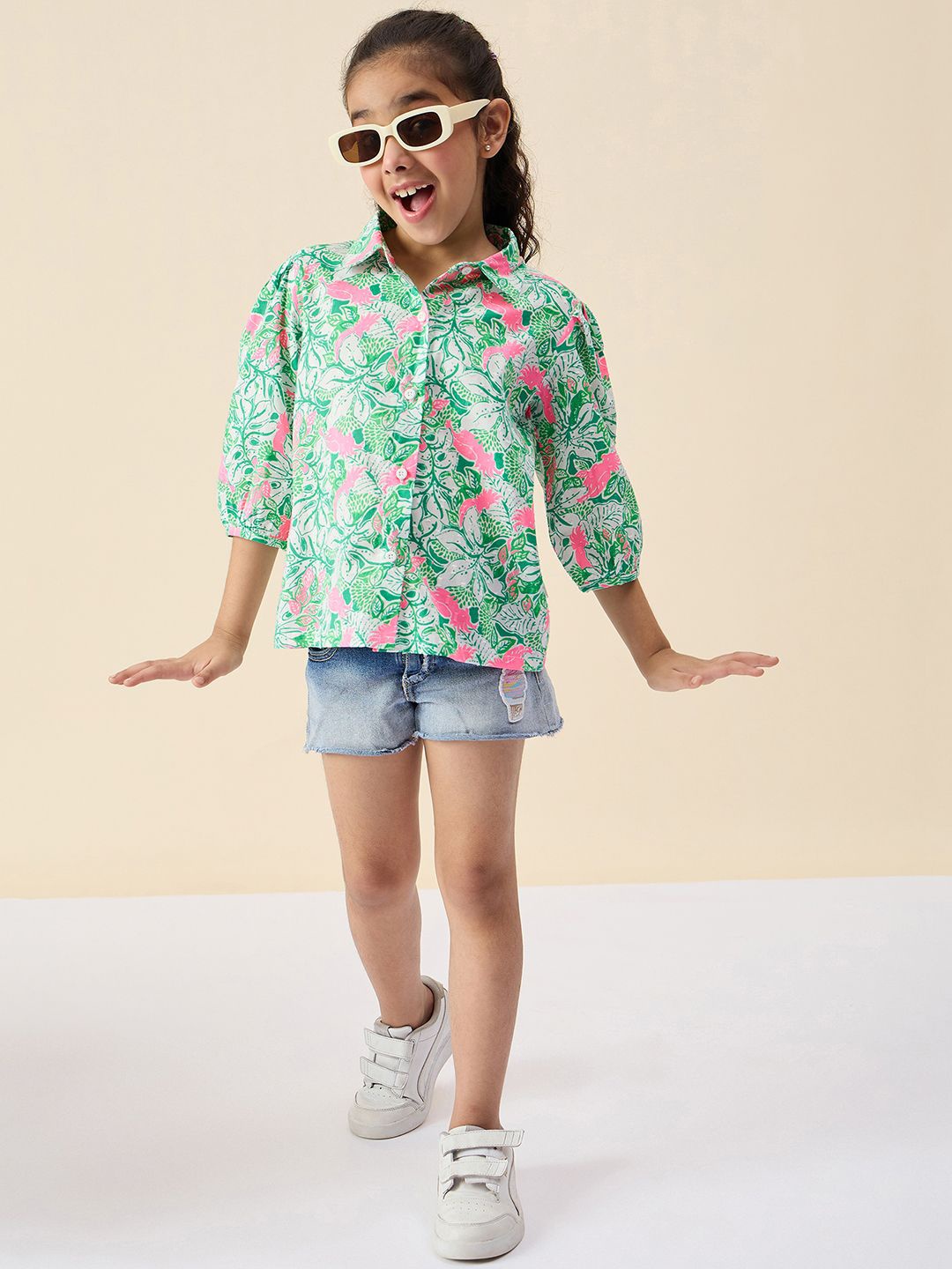 

Stylo Bug Floral Print Top, Green