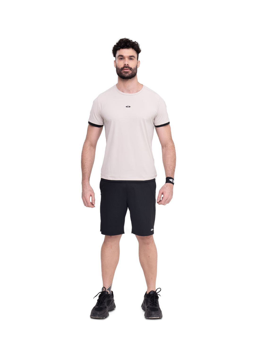 

STRCH Men Anti Odour Solid Round Neck T-shirt, Cream