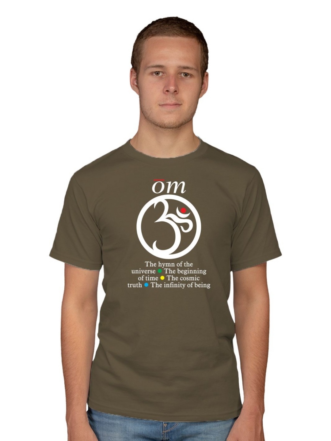 

Tantra Men Graphic Printed Round Neck Cotton T-shirt, Olive
