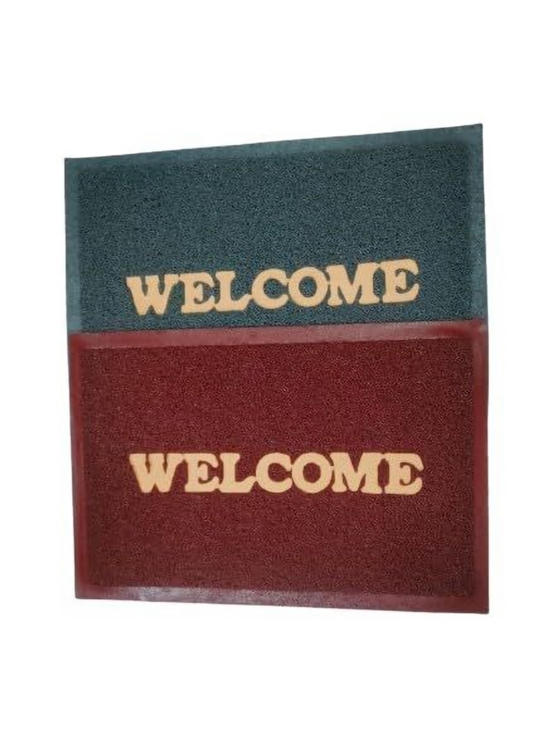 

AMRO BEAUTILITY NEEDS Set Of 2 Brown & Grey 650 GSM Anti-Skid Rubber Waterproof Doormats