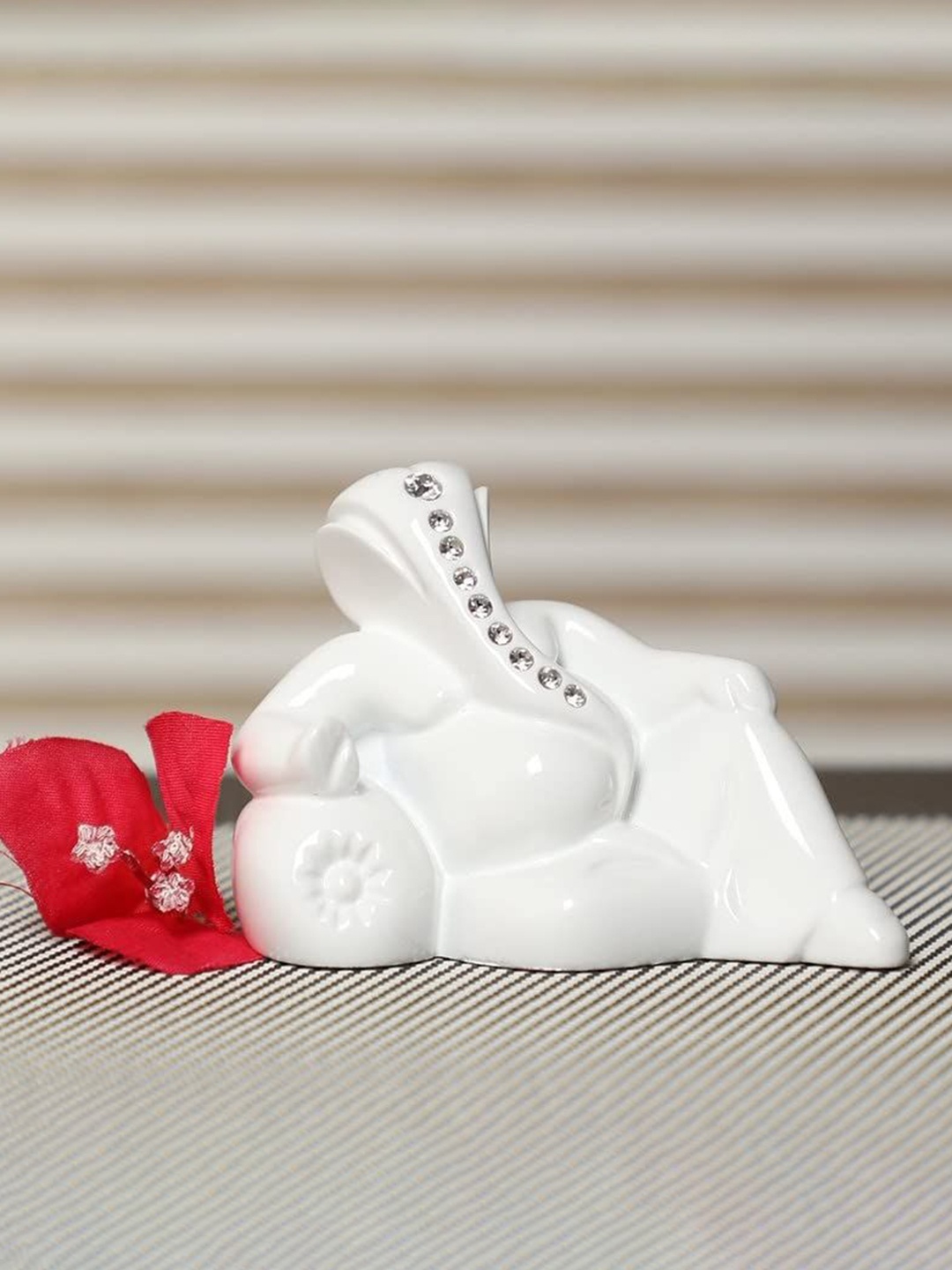 

CRAFTAM White Lord Ganesha Religious Idol Showpiece