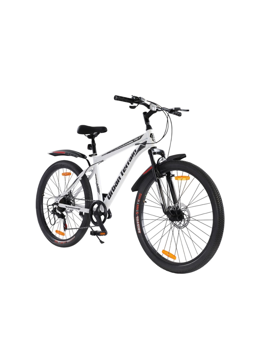 

URBAN TERRAIN Galaxy Max Steel 7 Speed 26T Mountain Bike, White