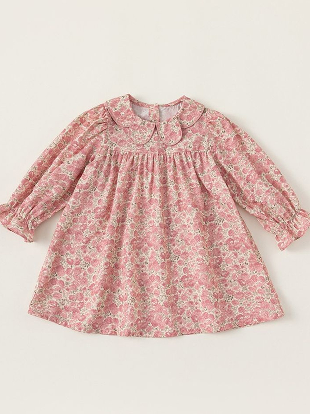

LULU & SKY Floral Print A-Line Dress, Pink