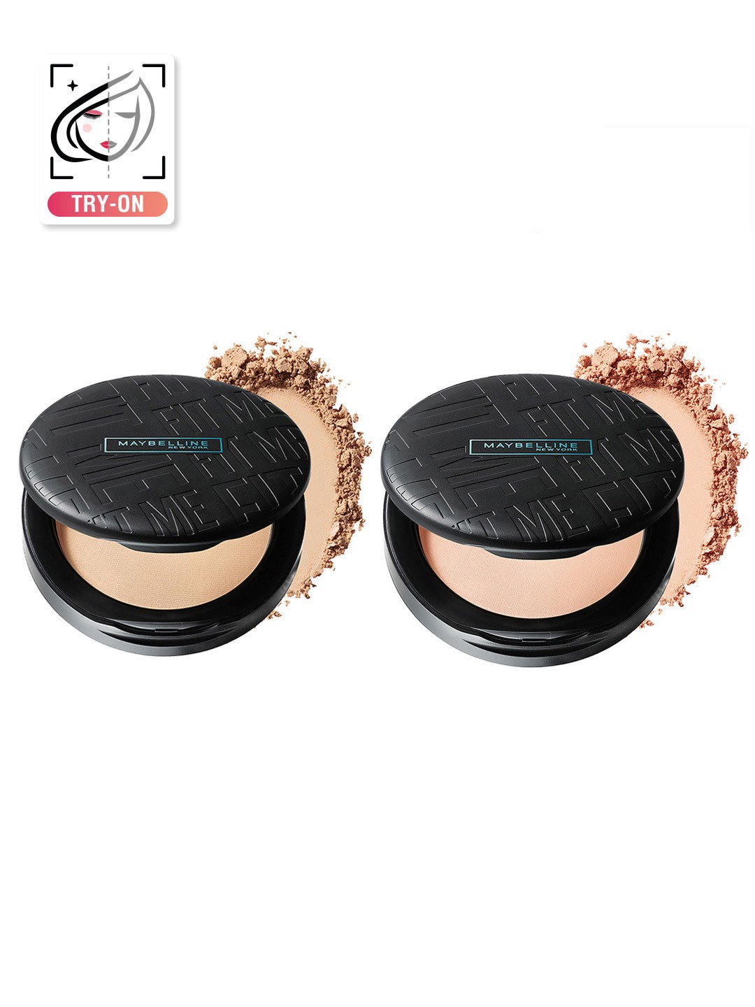 

Maybelline New York 2-Pcs Fit Me Matte+Poreless Compact - Ivory 115 & Neutral Beige 220