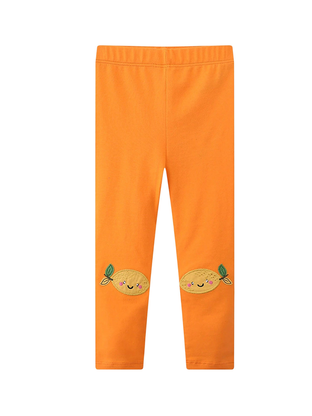 

LULU & SKY Printed Mid-Rise Ankle-Length Leggings, Orange