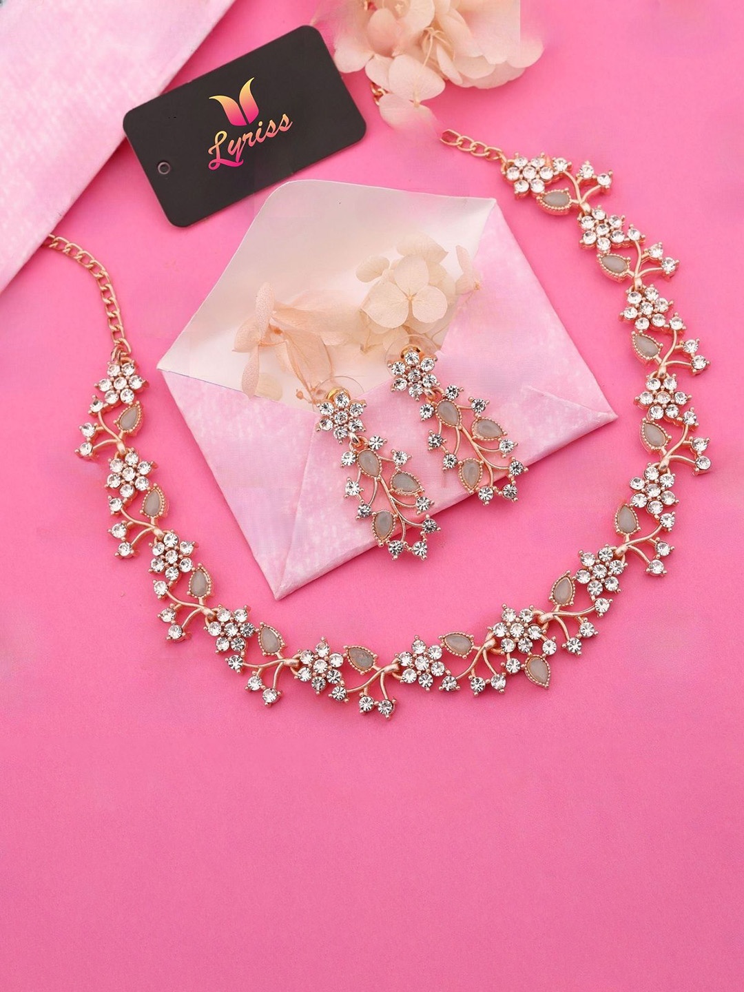

Anouk Gold-Plated Artificial Stone-Studded Jewellery Set