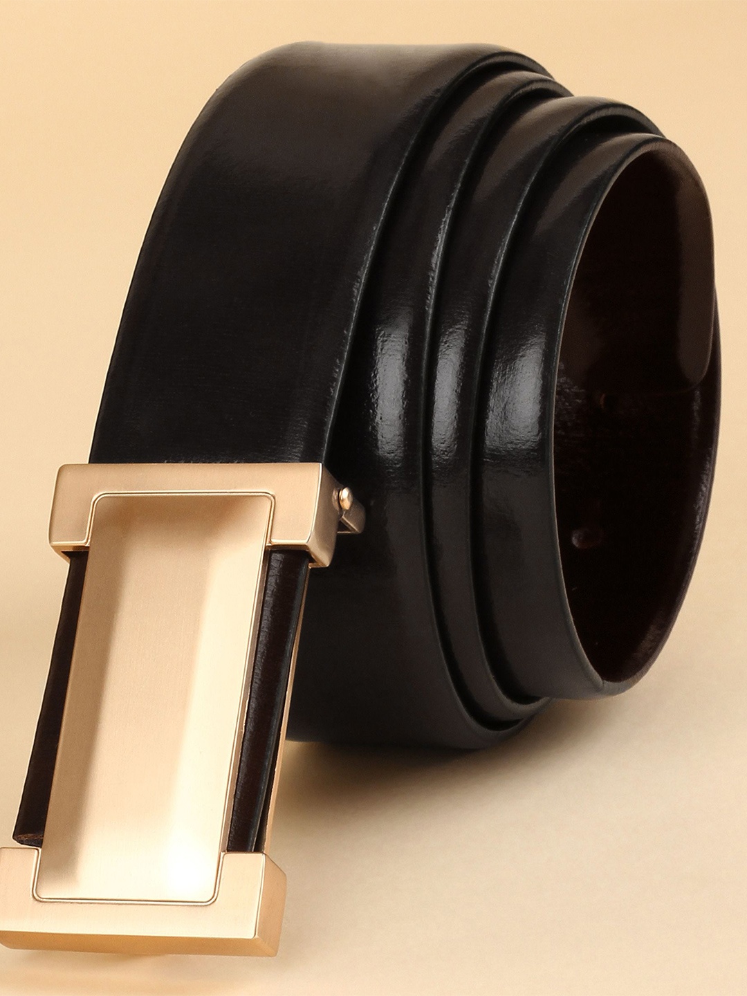 

GIL Men Leather Formal Belt, Black