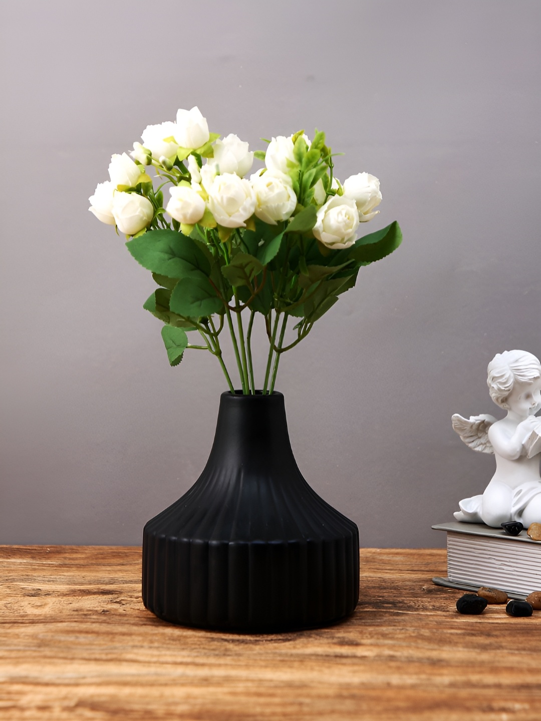 

Myntra Elegant Homes White 2 Pieces Rose Artificial Flower