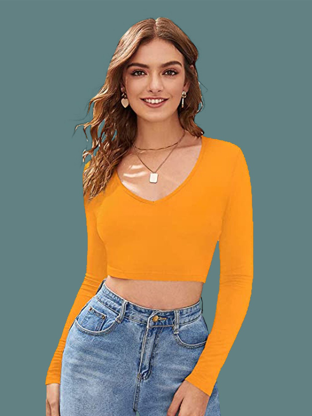 

Dream Beauty Fashion Crop Top, Yellow