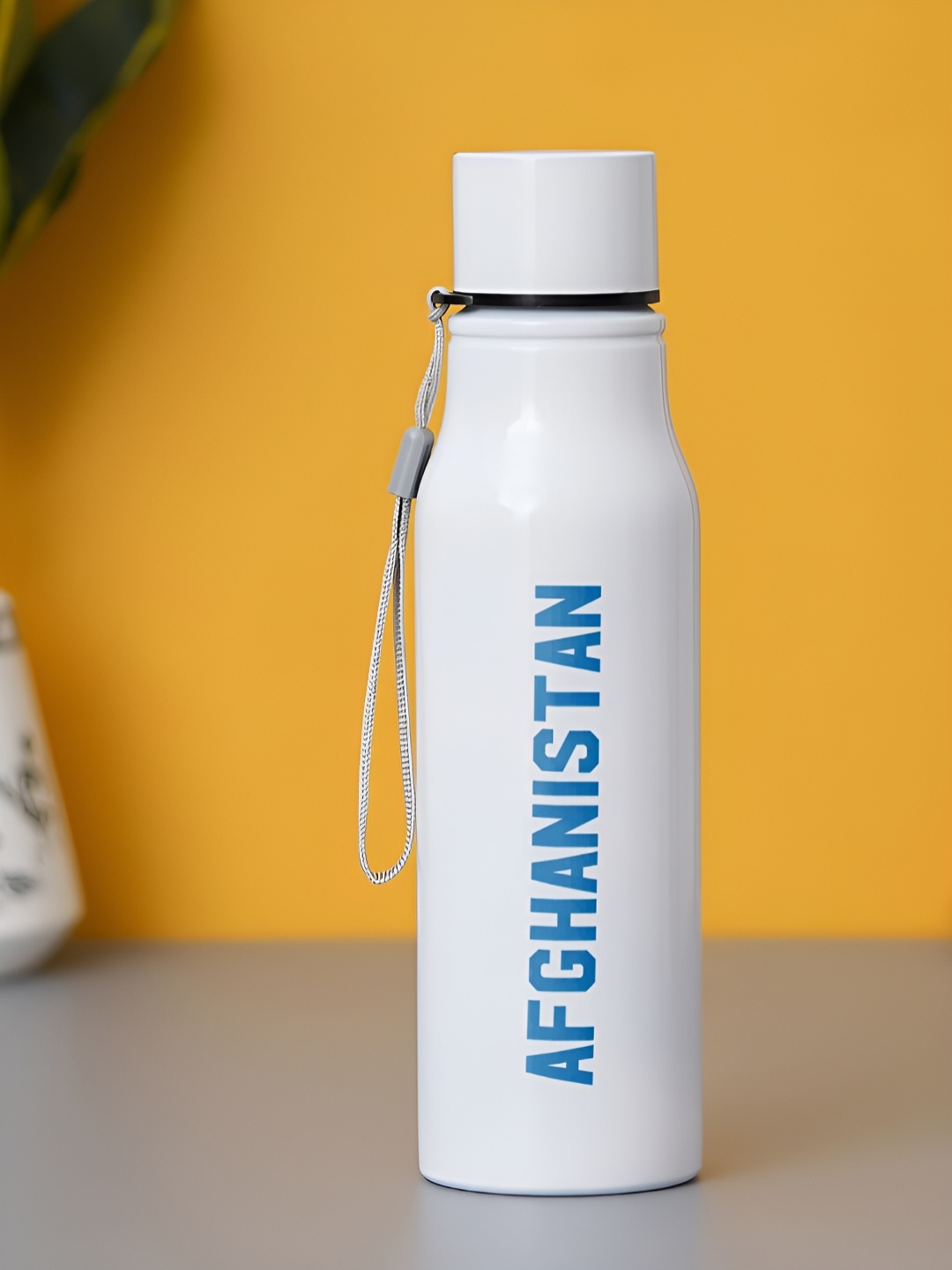 

FanCode Blue & White Stainless Steel Typography Single Wall Vacuum Water Bottle 750 ml