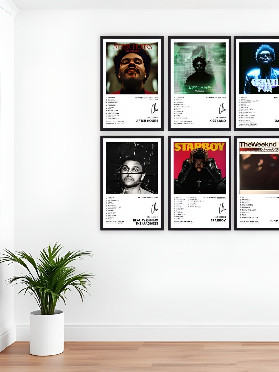 

CVANU Red & Black 6 Pieces The Weekend Posters