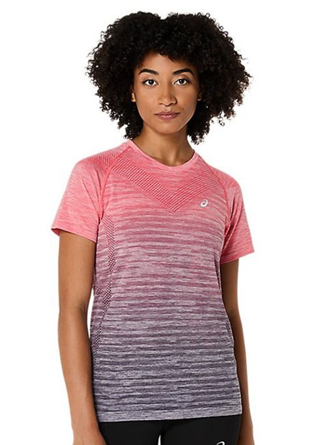 

ASICS Women Abstract Printed Round Neck T-shirt, Purple