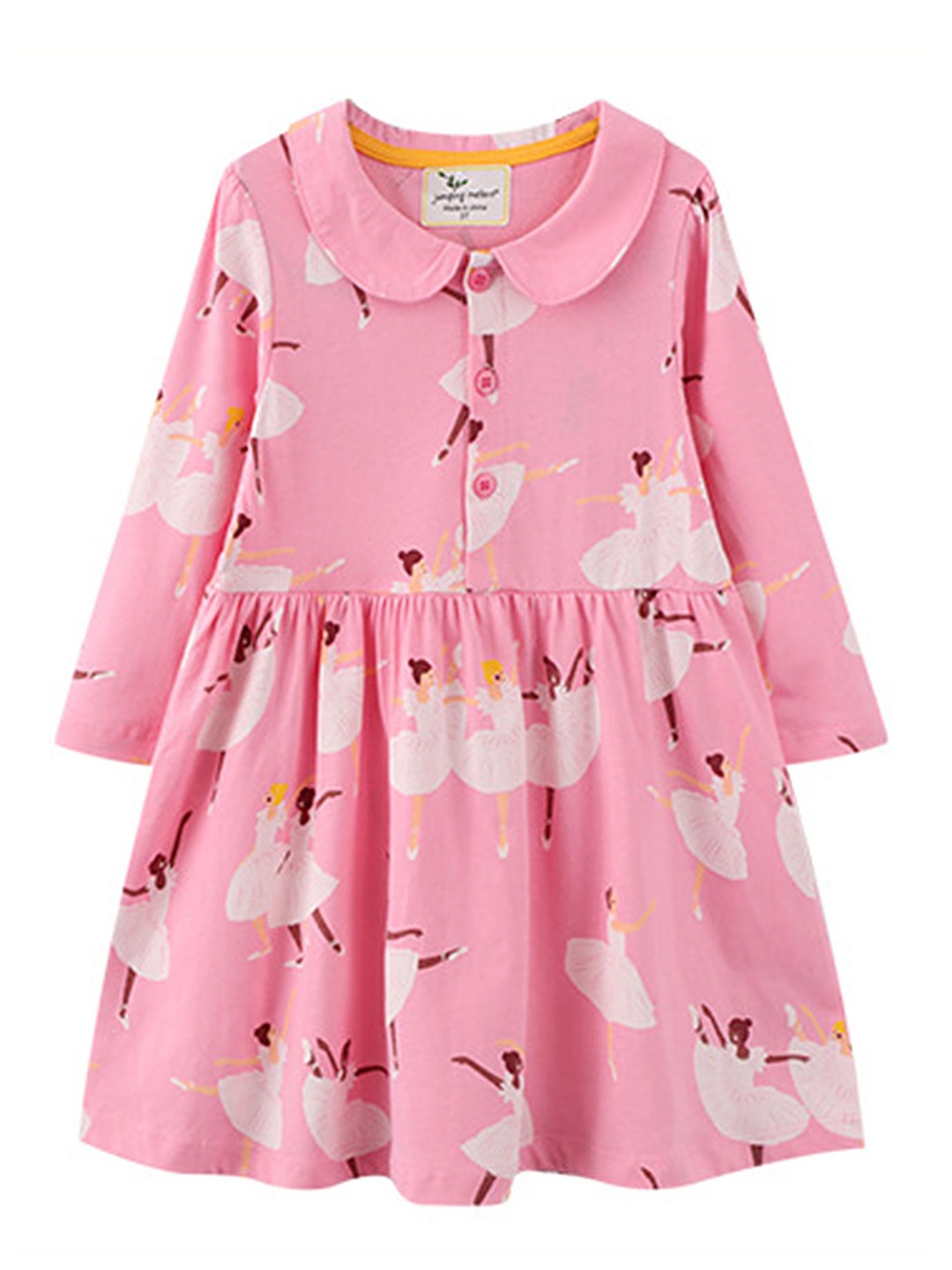 

LULU & SKY Girls Printed Nightdress, Pink