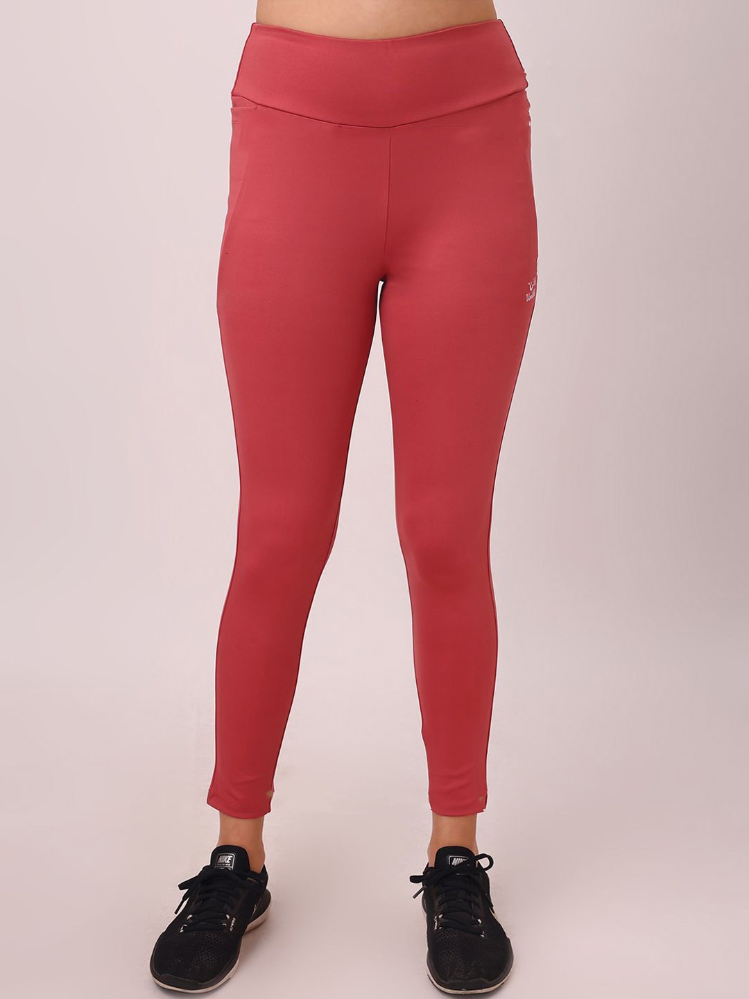 

UMILDO High Waist Skinny Fit Tights, Red