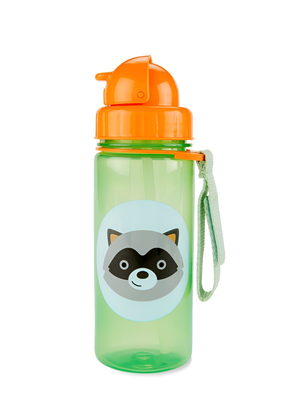 

SKIP HOP Kids Green & Orange Single Plastic Printed Water Bottle