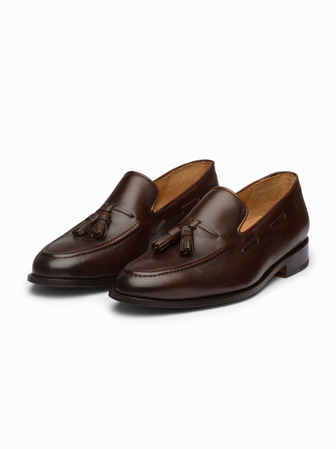 

3DM Lifestyle Men Leather Formal Loafers, Brown