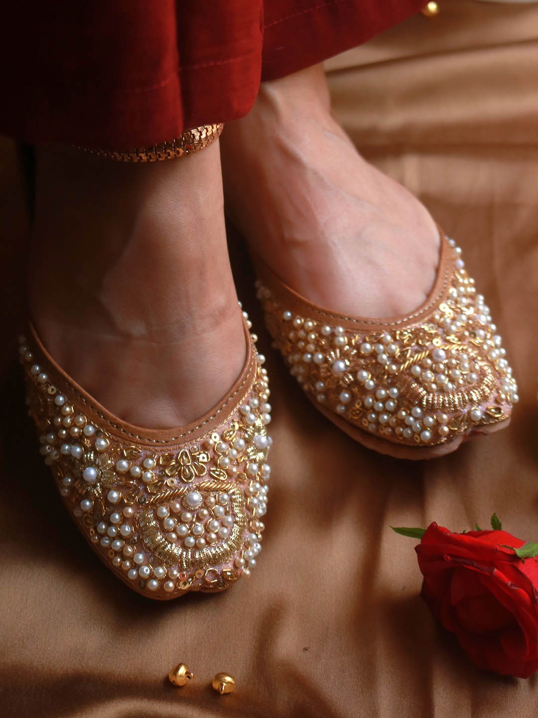 

Amaryllis for her Women Ballerinas Flats, Gold