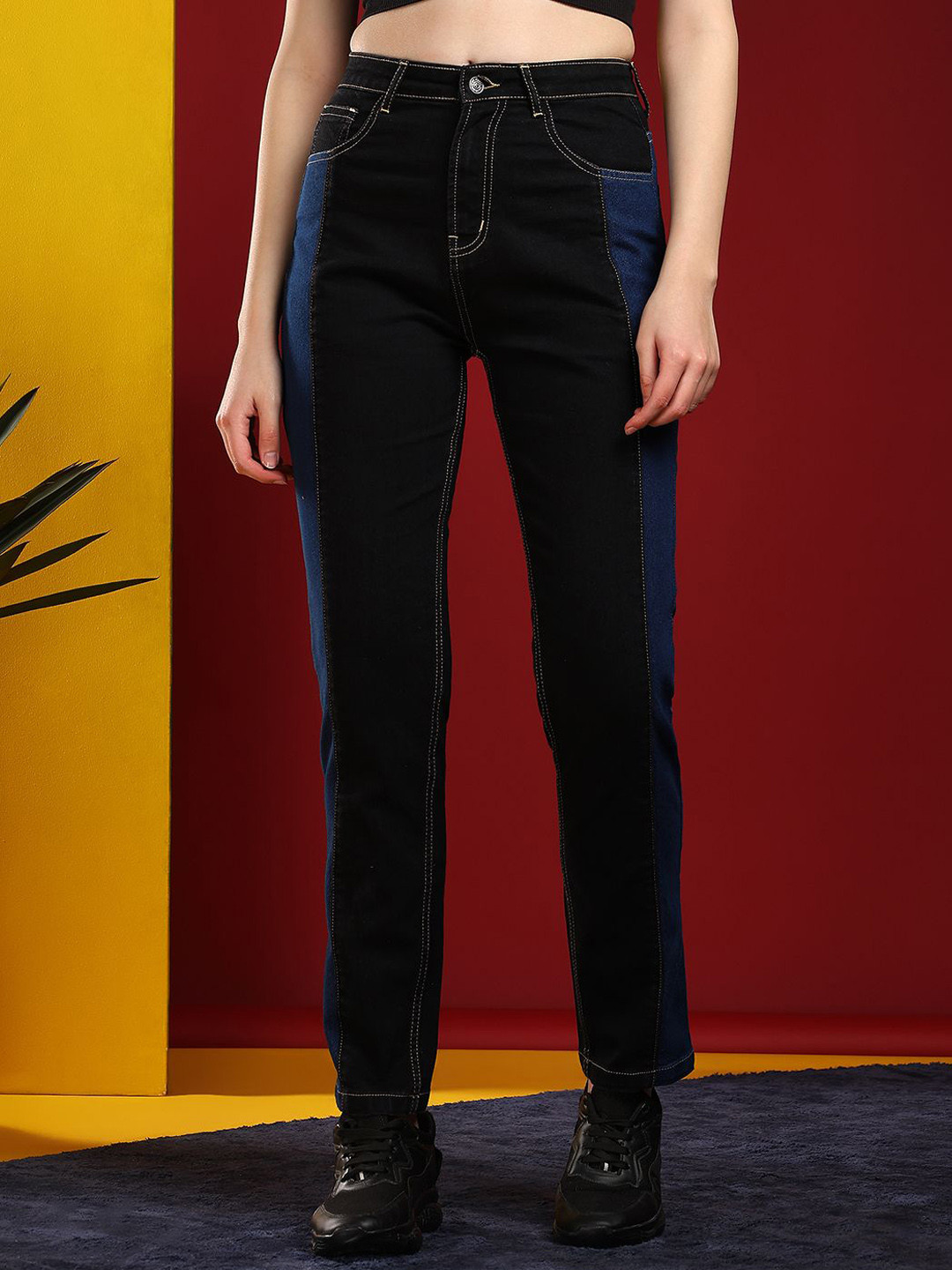 

Kotty Women Jean Skinny Fit High-Rise Stretchable Jeans, Blue