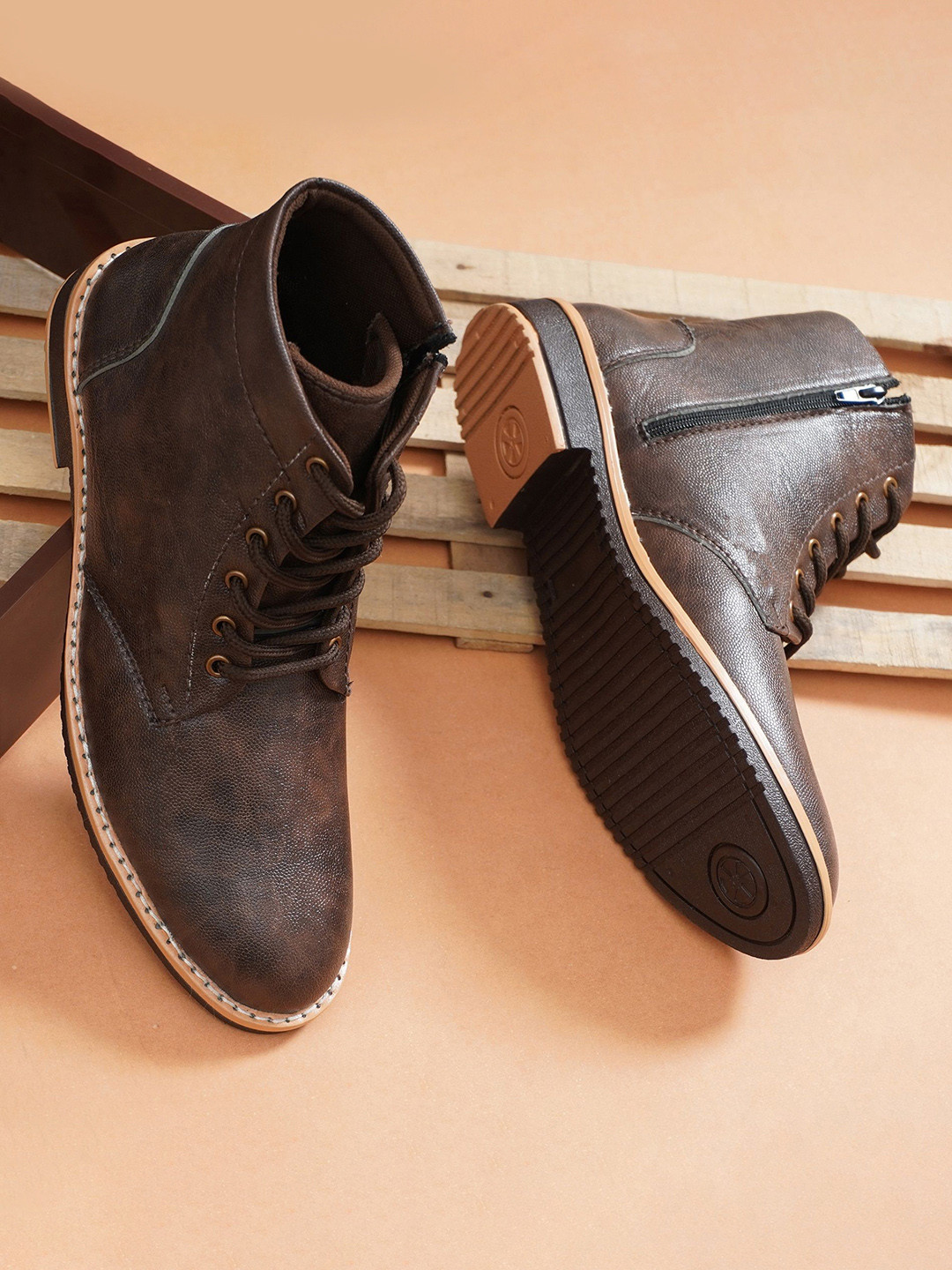 

Killer Men Round-Toe Casual Regular Boots, Brown