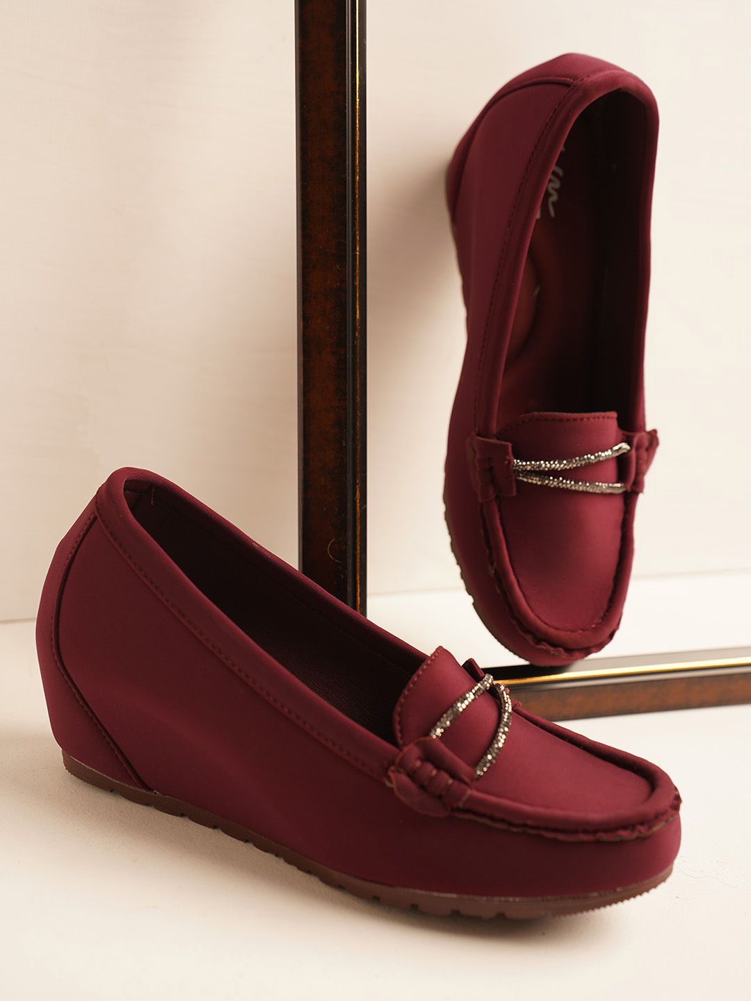

JM Looks Women stylish Loafer for Women, Maroon