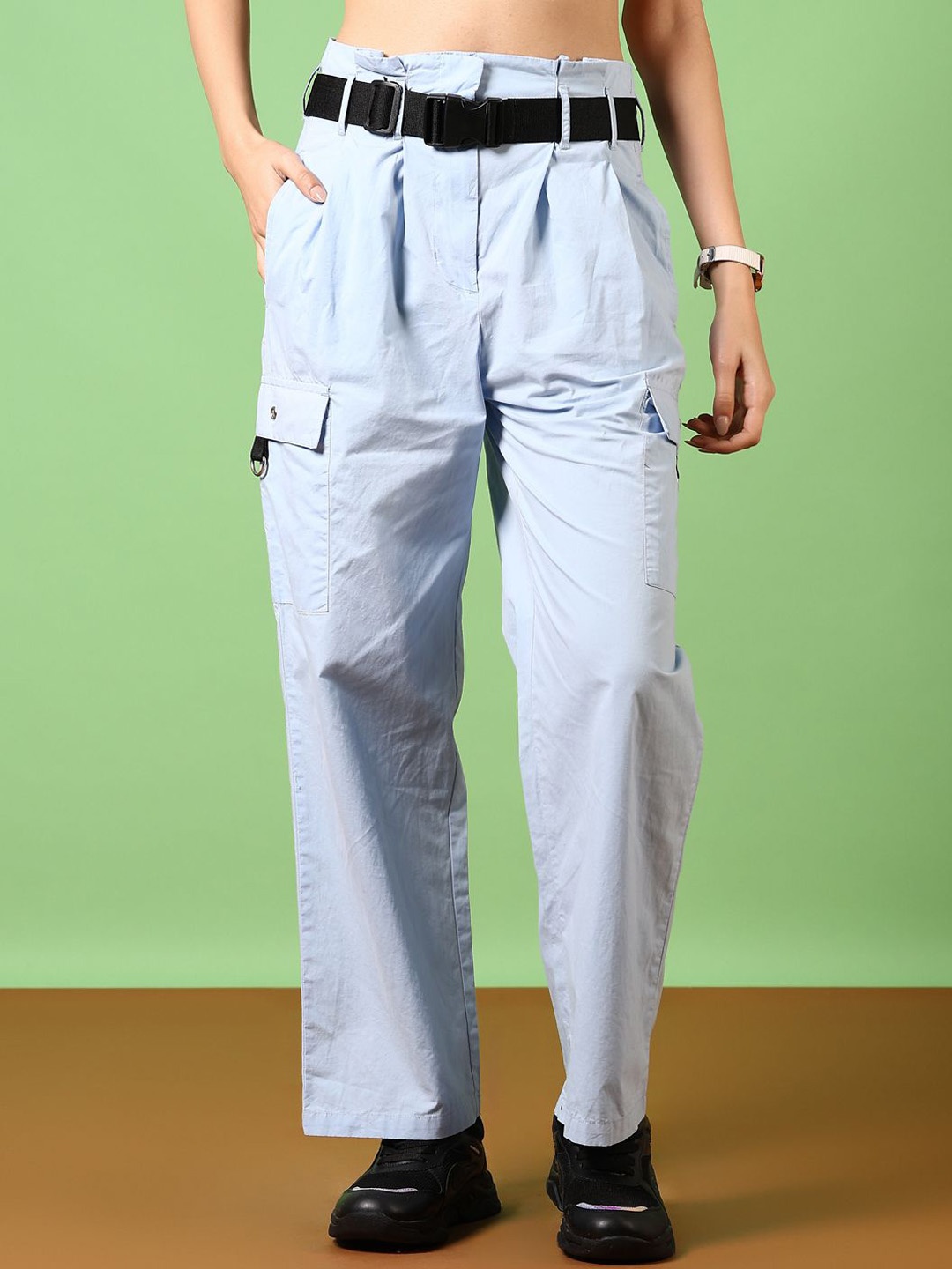 

V-Mart Women Trousers, Blue