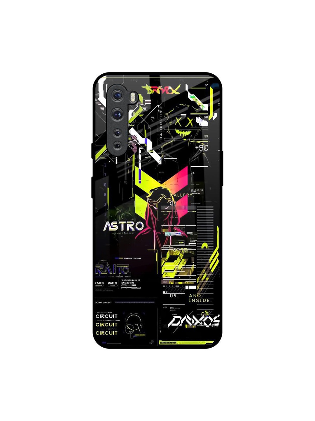 

QRIOH Astro Glitch Printed OnePlus Nord Back Case, Black