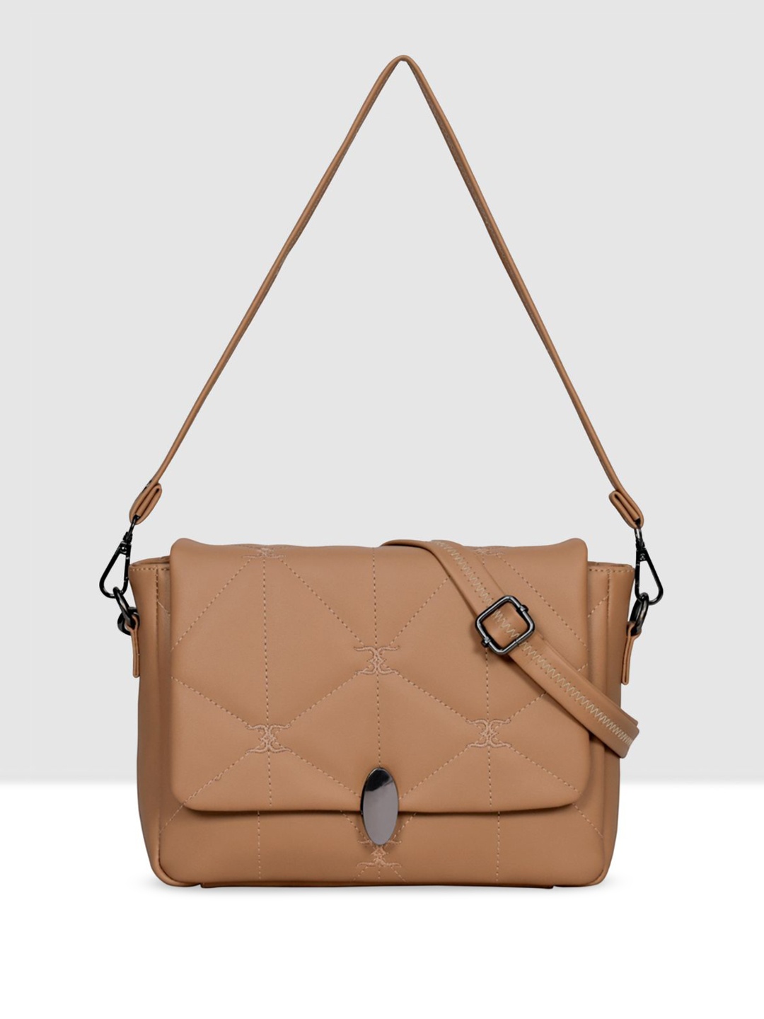 

ESBEDA PU Swagger Sling Bag, Beige