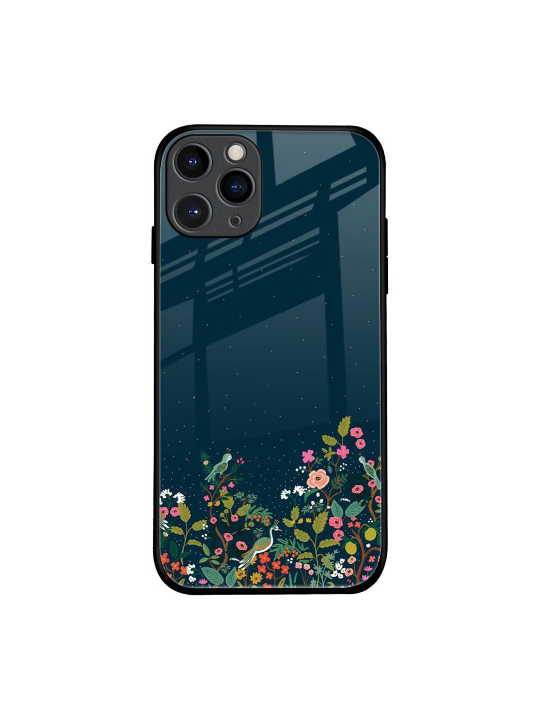 

QRIOH Floral Printed iPhone 11 Pro Back Case Mobile Accessories, Green