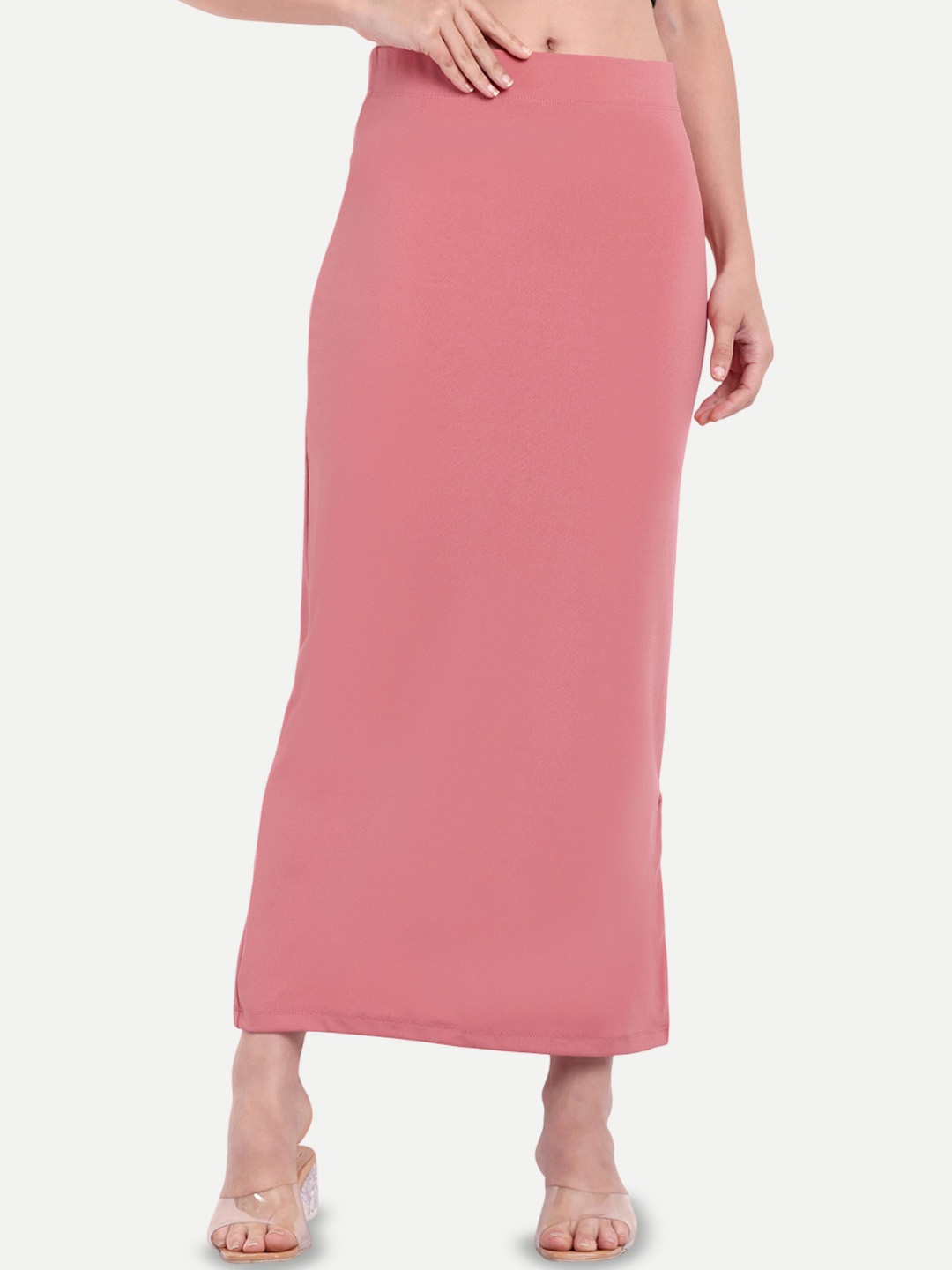 

Bureaucrat Side Slit Petticoat Saree Shapewear, Pink
