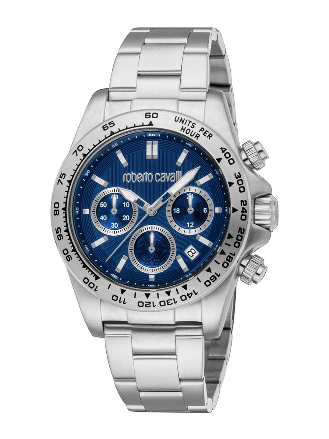 

Roberto Cavalli Men Dial & Stainless Steel Bracelet Style Straps Analogue Automatic Watch RC5G135M0055, Silver