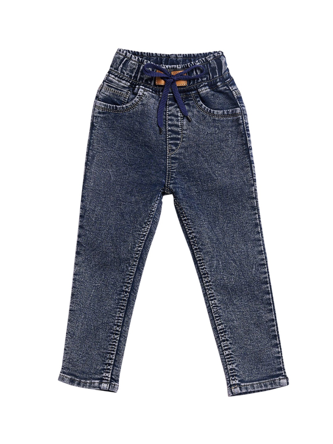 

ZitZot Boys Slim Fit Light Fade Jeans, Charcoal