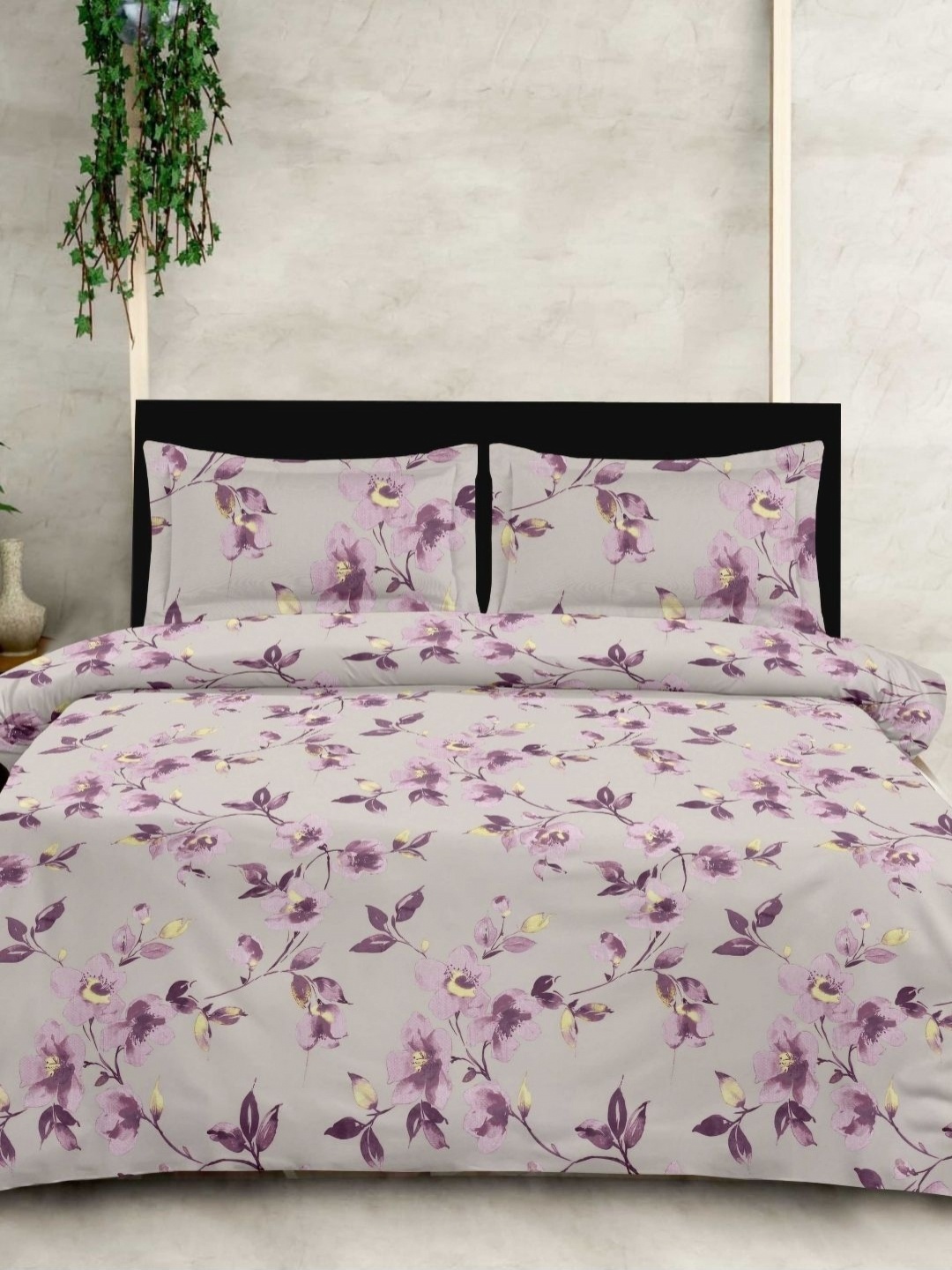 

Sleeping Owls-because your sleep matters Pink Pure Cotton King Bedsheet Set 2.74m x 2.74m, Purple