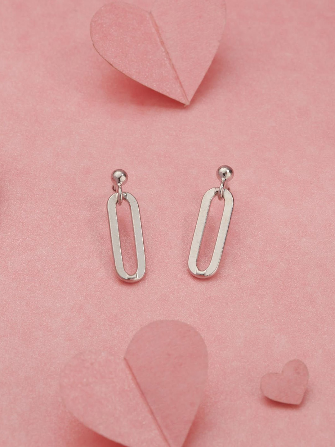 

Gargi by P. N. Gadgil & Sons 92.5 Sterling Silver Contemporary Studs