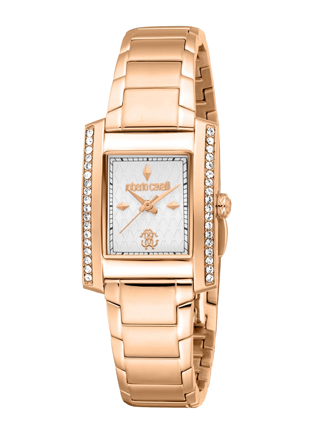 

Roberto Cavalli Women Dial & Stainless Steel Bracelet Style Straps Analogue Automatic Watch RC5L120M0075, Rose gold