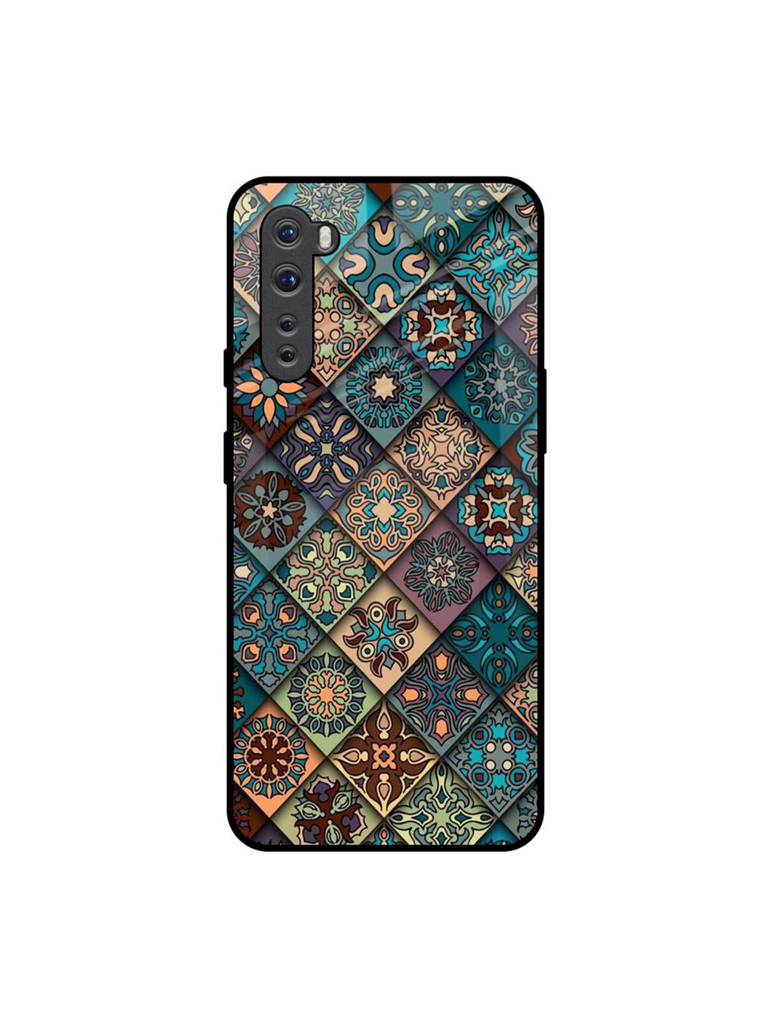 

QRIOH Retro Art Printed OnePlus Nord Back Case, Teal