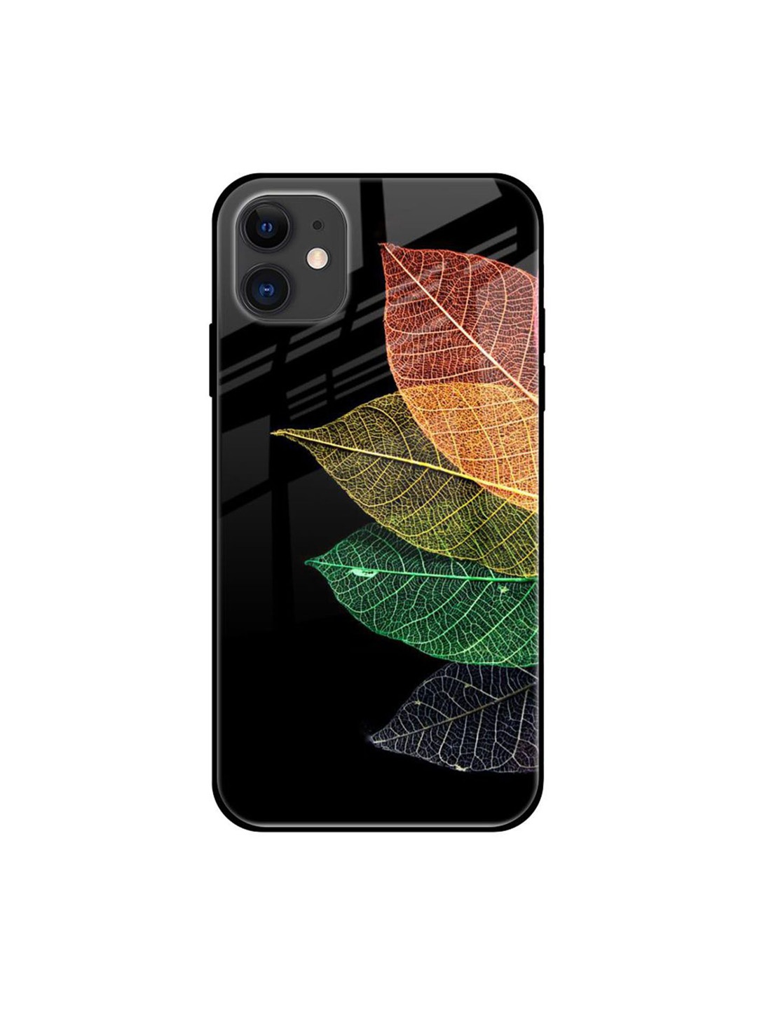 

QRIOH Quirky Printed iPhone 12 Back Case Mobile Accessories, Black
