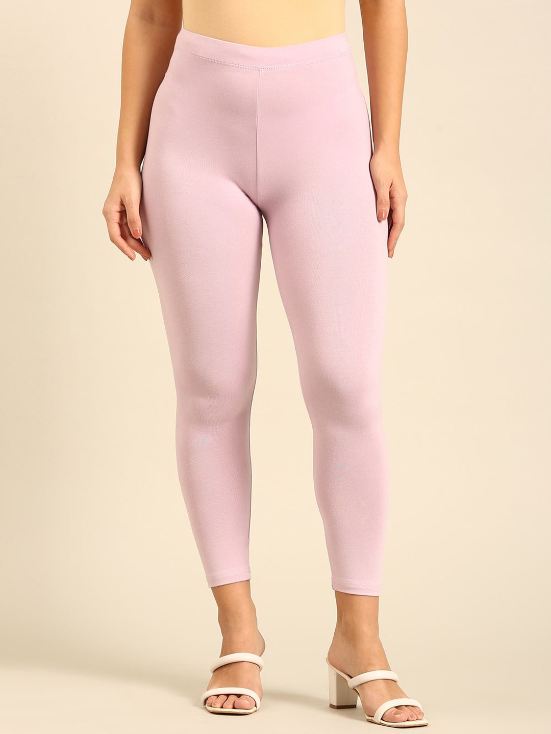

De Moza Mid-Rise Ankle-Length Leggings, Lavender