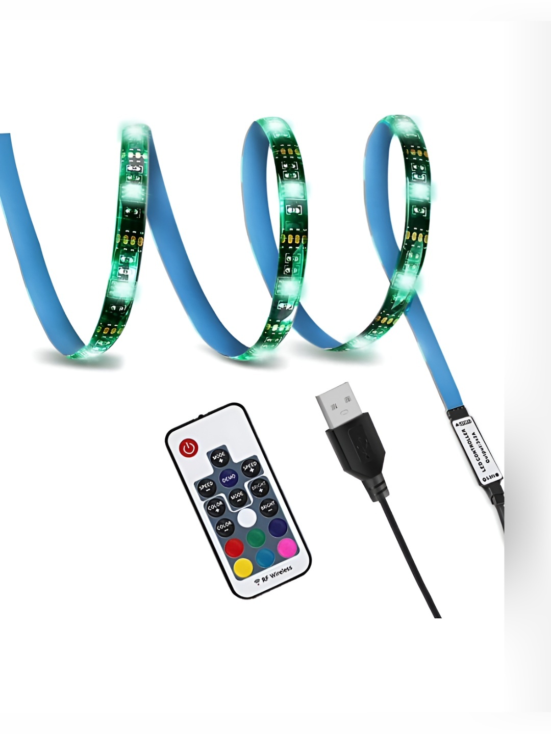 

LITVERSE RF 17key Remote LED Strip Light With Remote, Blue
