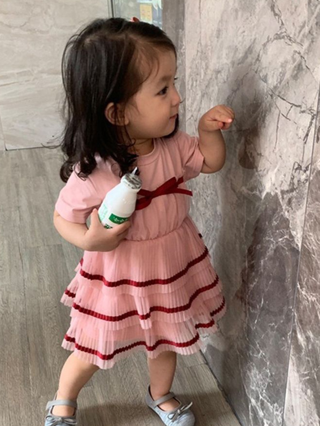 

LULU & SKY Fit & Flare Dress, Pink