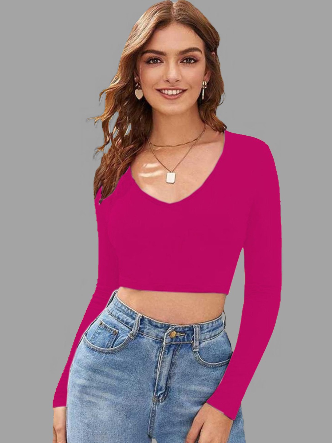 

Dream Beauty Fashion Crop Top, Pink