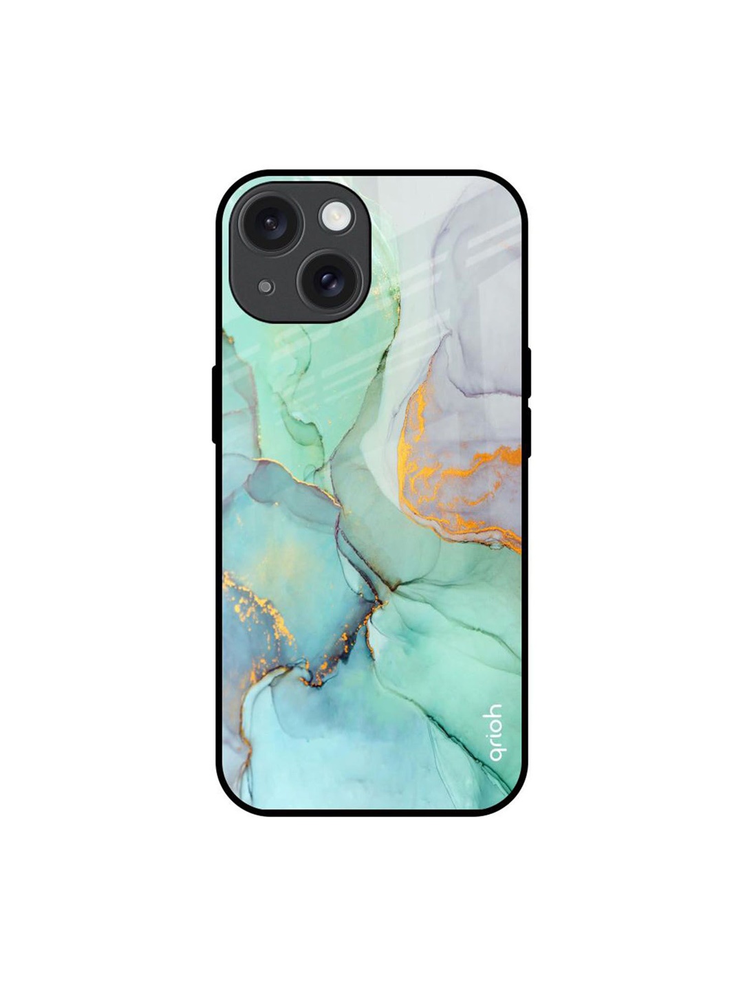 

QRIOH Quirky Printed iPhone 15 Back Case Mobile Accessories, Green