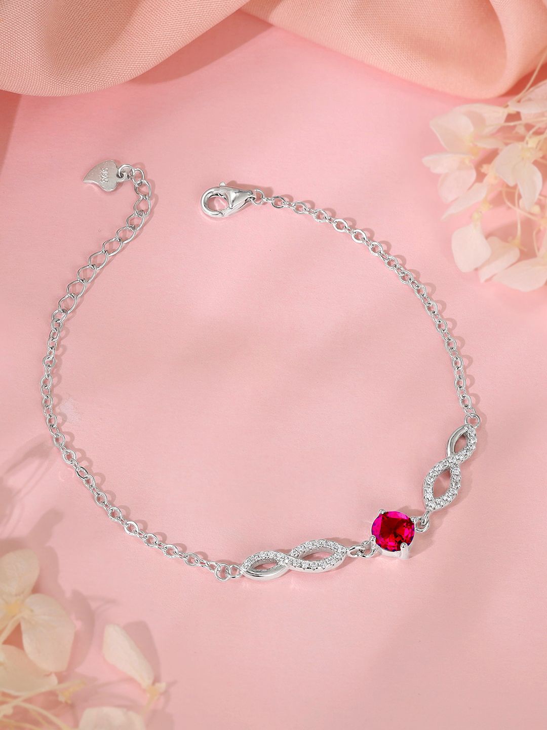 

GIVA 925 Sterling Silver Rhodium-Plated Wraparound Bracelet