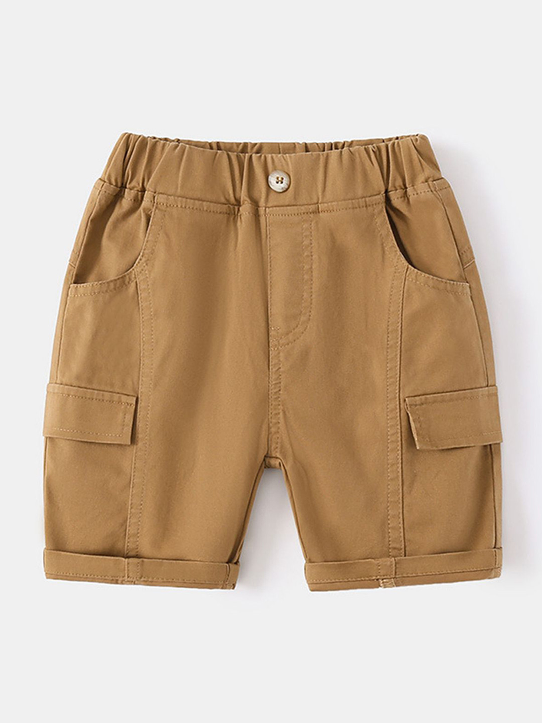 

LULU & SKY Boys High-Rise Cargo Shorts, Khaki