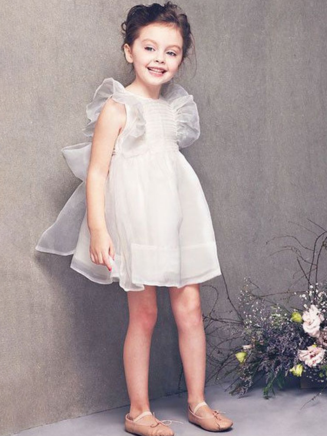 

LULU & SKY A-Line Dress, White
