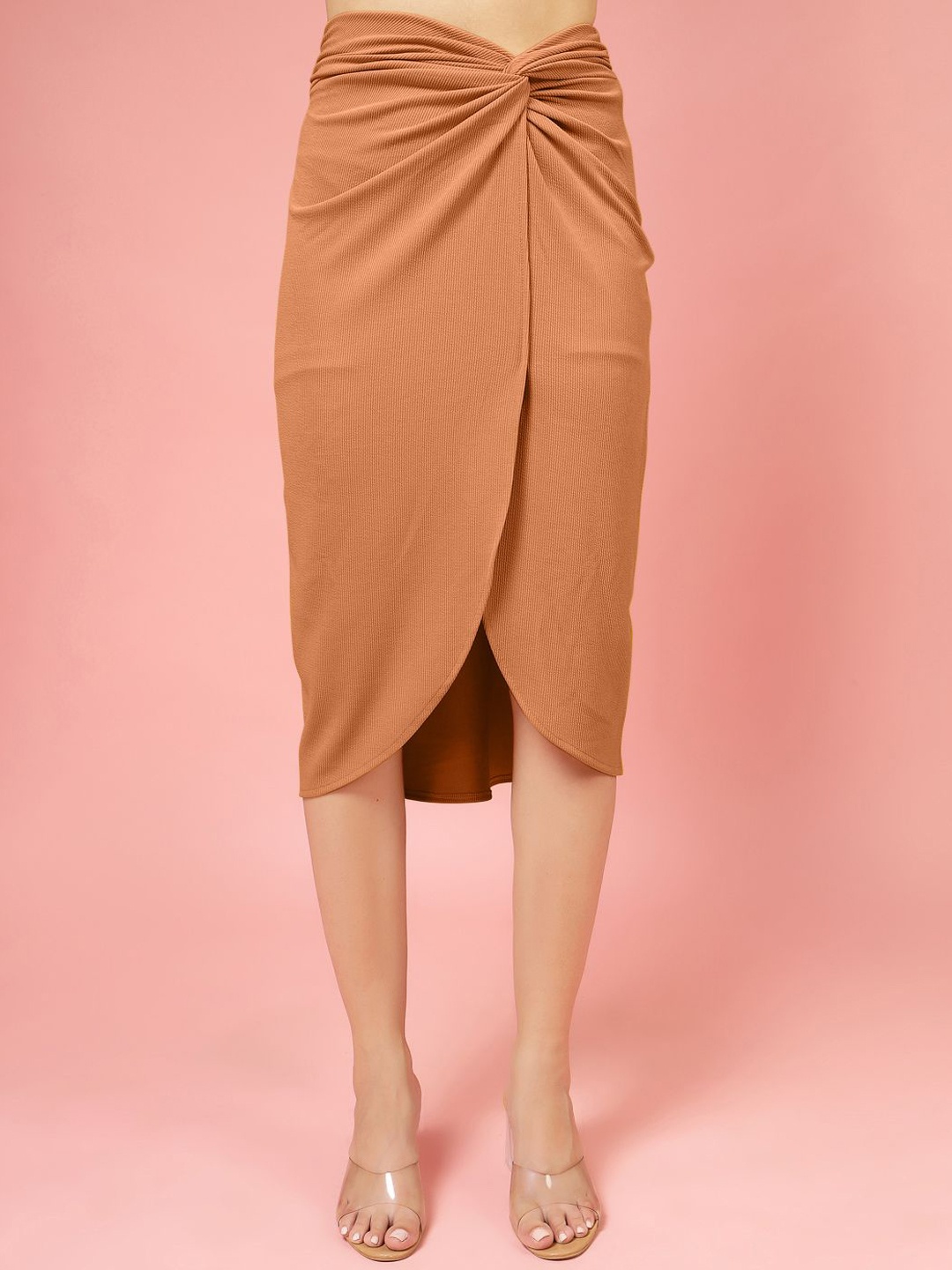 

DressBerry Pencil Midi Skirt, Orange