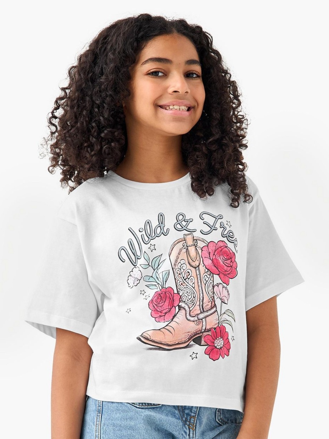 

Juniors by Babyshop Girls Printed T-shirt, White