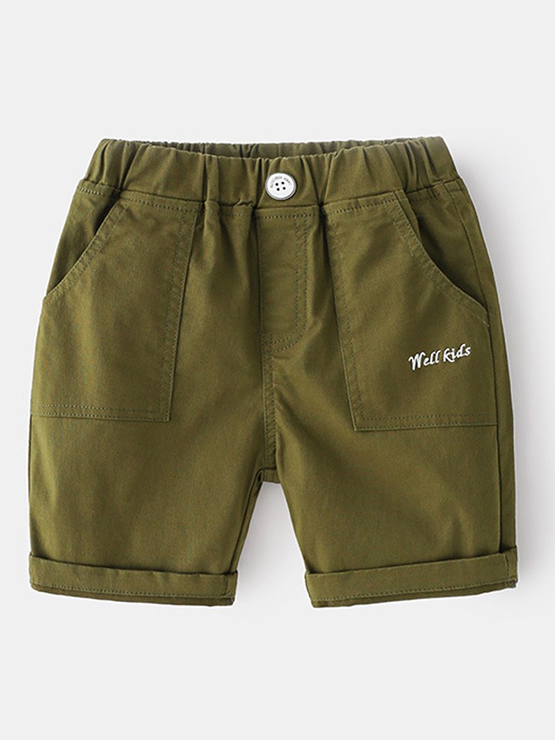 

LULU & SKY Boys High-Rise Shorts, Green